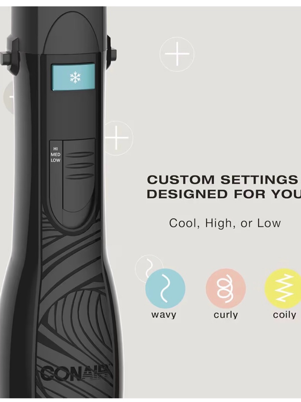 New Conair Curl Collective 3 in 1 Blowout Kit 3 Interchangeable Brush Attachment - Picture 3 of 11